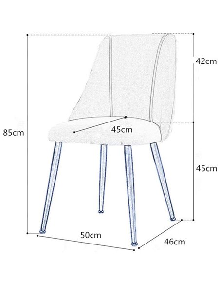 Velvet Dining Chair Beige | Stalwart DA-WW185BEIGE