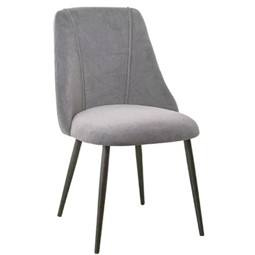 Velvet Dining Chair Dark Grey | Stalwart DA-WW185DARKGREY