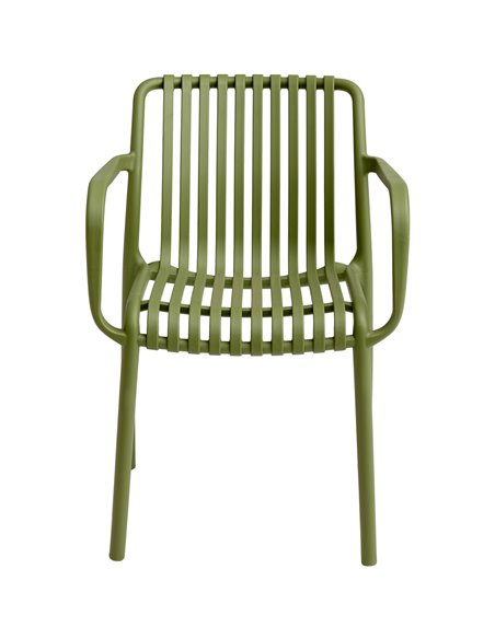 Bistro Dining Chair Plastic Green Indoors &amp Outdoors | Stalwart DA-WW6077GREEN