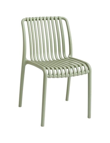 Bistro Dining Chair Plastic Light Green Indoors &amp Outdoors | Stalwart DA-WW6076LIGHTGREEN