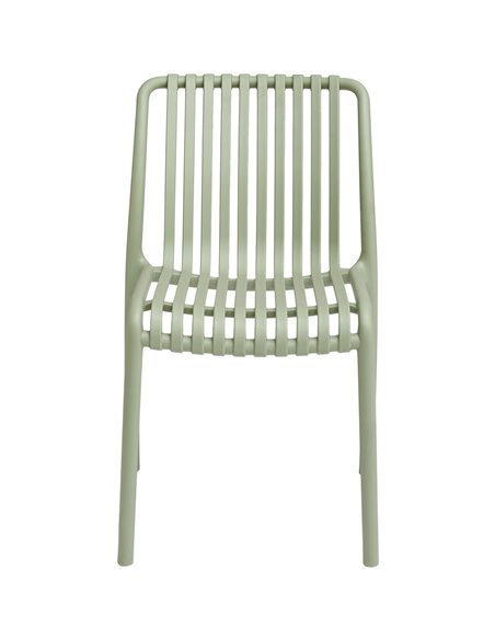 Bistro Dining Chair Plastic Light Green Indoors &amp Outdoors | Stalwart DA-WW6076LIGHTGREEN