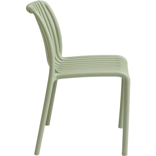 Bistro Dining Chair Plastic Light Green Indoors &amp Outdoors | Stalwart DA-WW6076LIGHTGREEN