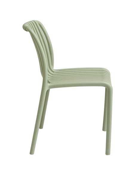Bistro Dining Chair Plastic Light Green Indoors &amp Outdoors | Stalwart DA-WW6076LIGHTGREEN