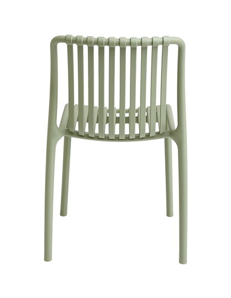 Bistro Dining Chair Plastic Light Green Indoors &amp Outdoors | Stalwart DA-WW6076LIGHTGREEN
