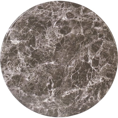 Seamless Round Table Top Black Marble 30&quot | Stalwart DA-TT30RBLACKMARBLE