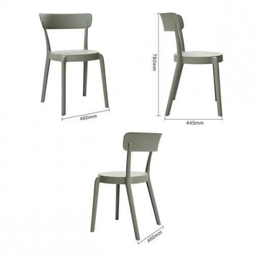 Bolero Mila Café Chairs Moss Grey...