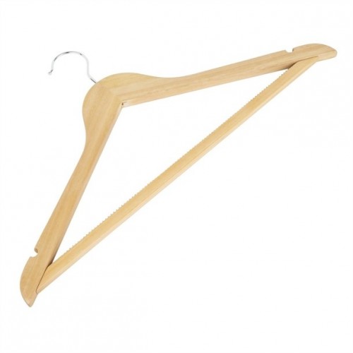 Bolero Natural Wooden Hangers (Pack...