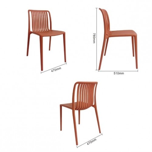 Bolero Verona Café Chairs Mild Orange...