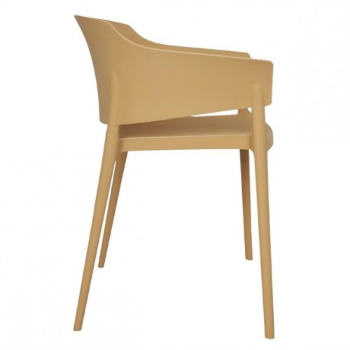 Bolero Lorenzo Cafe Chairs Warm Cream...