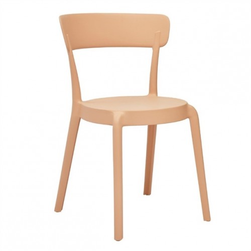Bolero Mila Café Chairs Light Salmon...