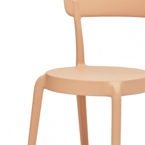 Bolero Mila Café Chairs Light Salmon...