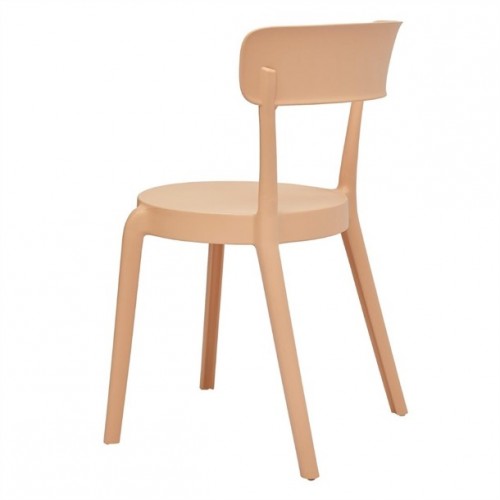 Bolero Mila Café Chairs Light Salmon...