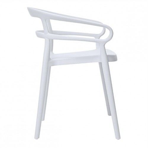 Bolero Mateo Café Chairs White (Pack...