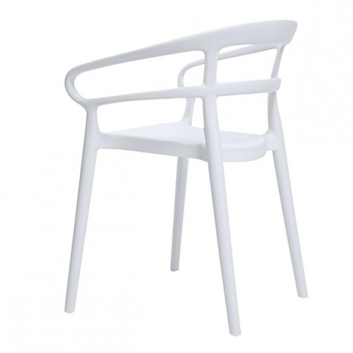 Bolero Mateo Café Chairs White (Pack...