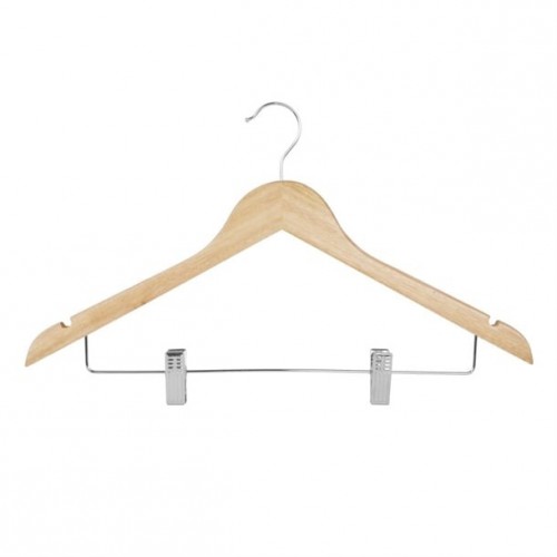 Bolero Wooden Hanger with Anti-Slip...