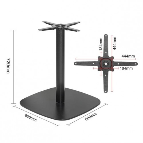 Bolero Black Cast Iron Table Base...