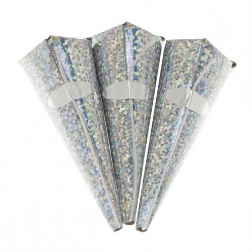 Swantex Silver Holographic Cone Party...