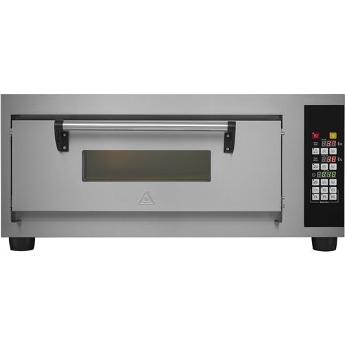 Commercial Pizza oven Electric 1 chamber 500x500mm 450°C Digital controls 4.2kW 230V | Stalwart DA-PS551E