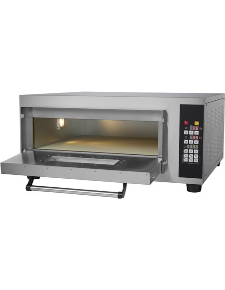 Commercial Pizza oven Electric 1 chamber 610x610mm 450°C Digital controls 4.2kW 230V | Stalwart DA-PS661E