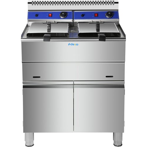 Professional Twin Basket Free standing Gas Fryer Twin tank 36 litres| Stalwart DA-HGF182C