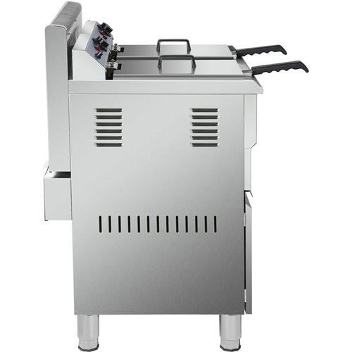 Professional Twin Basket Free standing Gas Fryer Twin tank 36 litres| Stalwart DA-HGF182C