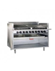 MagiKitch'n CM-648-RMB Natural Gas 10 Burner Radiant Chargrill 2