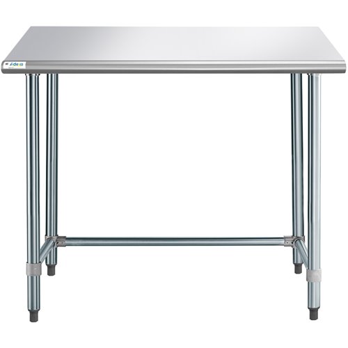 Commercial Work table Stainless steel No bottom shelf 1220x760x900mm | Stalwart DA-WTGOB3048418