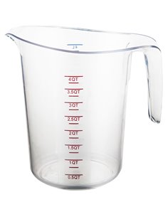 Polycarbonate Measuring Jug 4 litre Heavy duty | Stalwart DA-MC4000