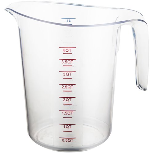 Polycarbonate Measuring Jug 4 litre Heavy duty | Stalwart DA-MC4000