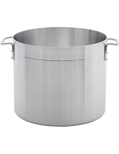 Professional Stock Pot with Lid Aluminium 37 litres | Stalwart DA-ALSTP40