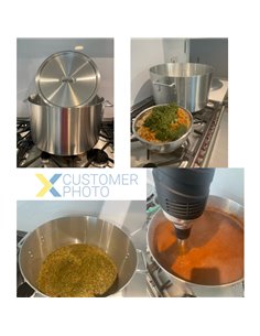 Professional Sauce Pot with Lid Aluminium 37 litres | Stalwart DA-ALPOT40 2