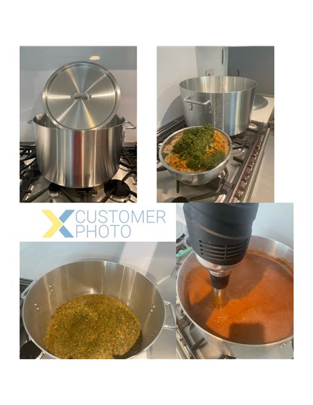 Professional Sauce Pot with Lid Aluminium 37 litres | Stalwart DA-ALPOT40