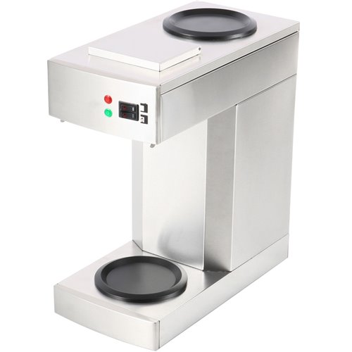 Commercial Filter Coffee maker Manual fill 1 glass jug 2 hotplates | Stalwart DA-RB386AD1