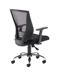 Mesh Office Chair Black &amp Chrome | Stalwart DA-HY6991