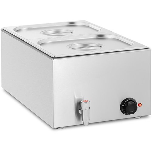 Commercial Bain Marie 2xGN1/2 0.6kW | Stalwart DA-M102