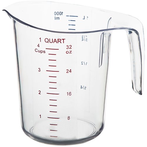 Polycarbonate Measuring Jug 1 litre Heavy duty | Stalwart DA-MC1000