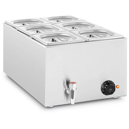 Commercial Bain Marie 6xGN1/6 0.6kW | Stalwart DA-M106