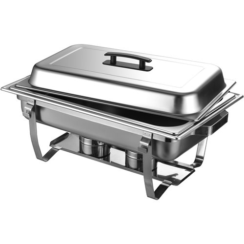 Chafing Dish GN1/1 Stainless steel 9 litres 600x350x320mm Folding Frame | Stalwart DA- DTC1011