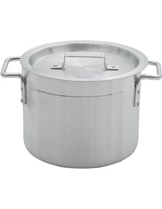 Professional Stock Pot with Lid Aluminium 9 litres | Stalwart DA-ALSTP10 2