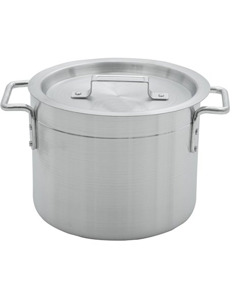 Professional Stock Pot with Lid Aluminium 9 litres | Stalwart DA-ALSTP10