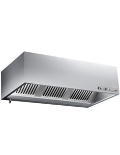Box Wall type Extraction canopy with Filter &amp Fan &amp Lights &amp Speed control 1000x700x450mm | Stalwart DA-VHS107F