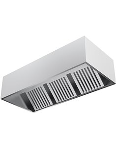 Box Wall type Extraction Canopy 3 filters 2000x900x500mm | Stalwart DA-DDVLD2095