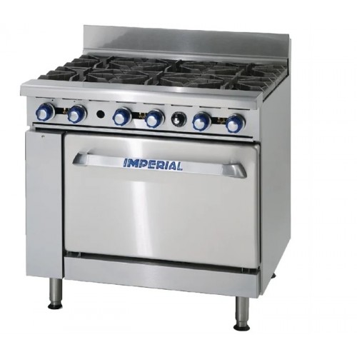 Imperial 6 Burner Gas Oven Range...