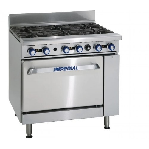 Imperial 6 Burner Gas Oven Range Heavy Duty IR6-P High performance cooking