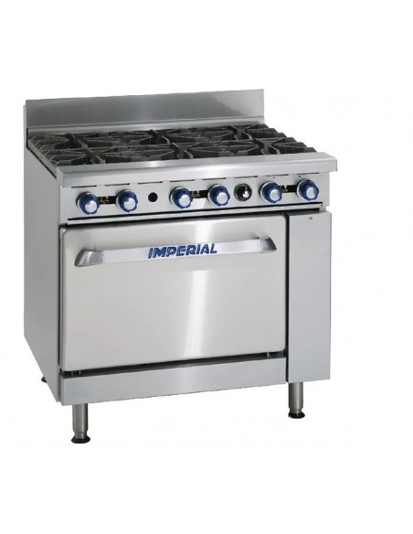Imperial 6 Burner Gas Oven Range Heavy Duty IR6-P High performance cooking