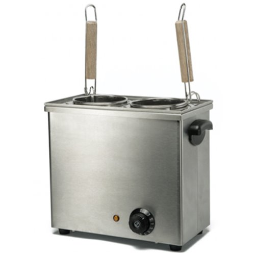 Commercial Pasta boiler Electric 2 baskets 11 litres 2.5kW Table top | Stalwart DA-SPC2