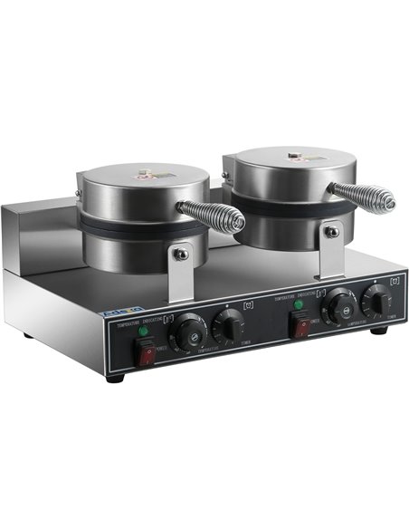 Commercial Waffle maker Double Round | Stalwart DA-HWB2