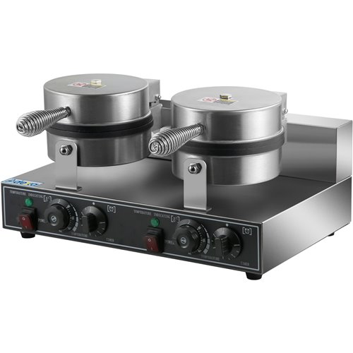 Commercial Waffle maker Double Round | Stalwart DA-HWB2