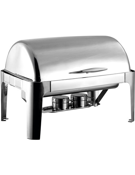 Roll top Chafer GN1/1 Stainless steel Mirror polish 9 litres | Stalwart DA-RA2301B