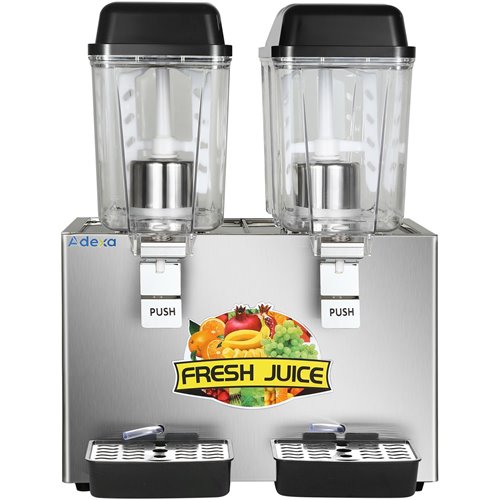 Commercial Cold Drinks Dispenser 2 x 16 litres | Stalwart DA-LSJ16LX2